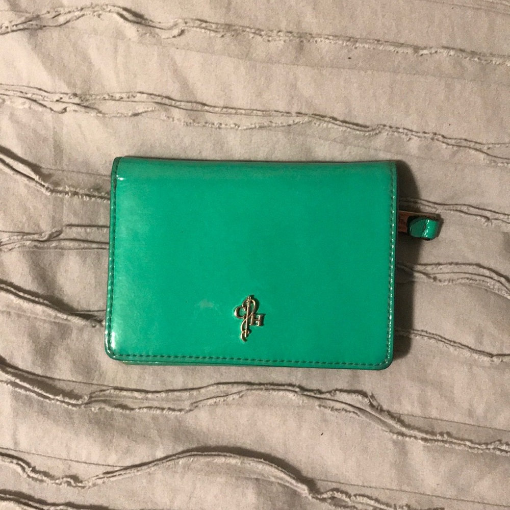 Cole Haan green leather wallet